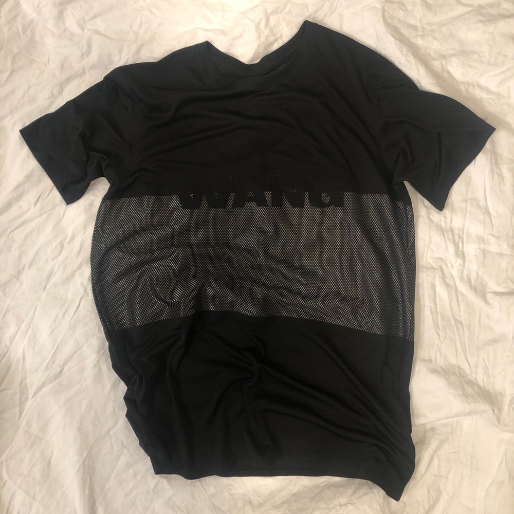 Alexander Wang Black Mesh Panel Tee